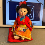 Very Cute Pair of Japanese Dolls with Porcelain Head and Legs, made in Japan, Vintage Collectibles*