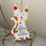 Hallmark, I'm Dreaming Of a Mice Christmas!!, Kitten Shaped Porcelain Keepsake Ornament