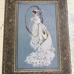 Lavender & Lace, Spring Bride, 55, Stitch Count 136 by 279, Counted Cross Stitch Chart