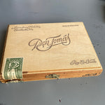 Wooden Cigar Box, Don Tomas, Vintage Tobacciana Collectible Jewelry Box, 8.5 by 6.5 by 1.30 Inches