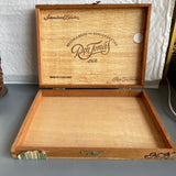 Wooden Cigar Box, Don Tomas, Vintage Tobacciana Collectible Jewelry Box, 8.5 by 6.5 by 1.30 Inches
