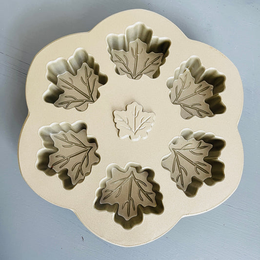 Nordic Ware, Maple Leaf Shaped, Cupcake/Muffin Pan, Aluminum Bakeware