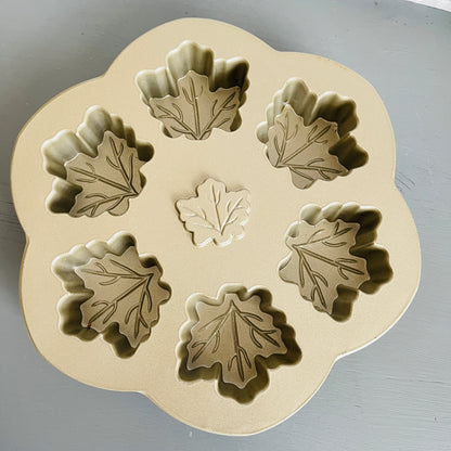 Nordic Ware, Maple Leaf Shaped, Cupcake/Muffin Pan, Aluminum Bakeware