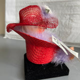 Annalee Mobilitee Doll, Red Hat Society, Sittin Pretty, Vintage Collectible 7 Inch Figurine