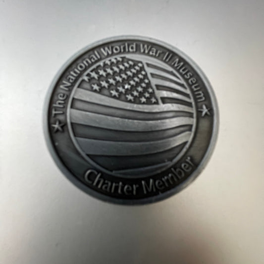 The National World War II Museum Charter Member challenge Coin Vintage Commemorative Collectible