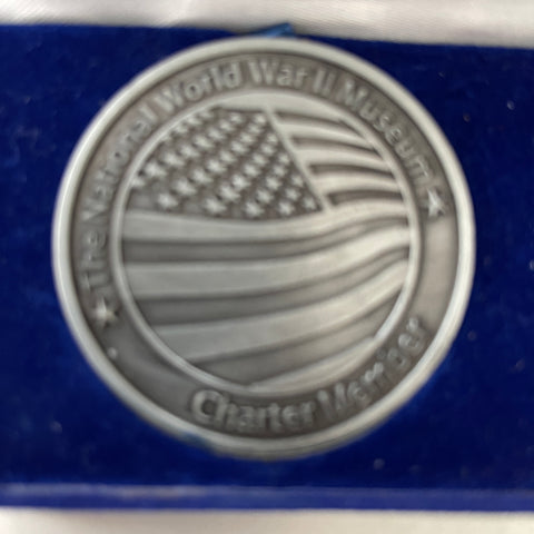 The National World War II Museum Charter Member challenge Coin Vintage Commemorative Collectible