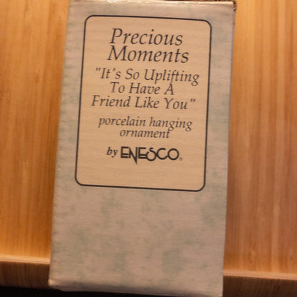 Enesco, Precious Moments, It's So Uplifting To Have A Friend Like You, Porcelain Ornament