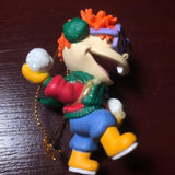 Rugrats Chuckie, in Earmuffs and Scarf, Throwing Snowballs, Viacom, Vintage 1998*