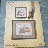 The Art Of Cross Stitch, It's Autumn, No One Grows Old, Vintage 1980, Counted Cross Stitch Chart, Rare*