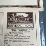 Butternut Road, The Teacher, BR6, Counted Cross Stitch Chart, Stitch Count 148 By 187