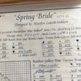 Lavender & Lace, Spring Bride, 55, Stitch Count 136 by 279, Counted Cross Stitch Chart