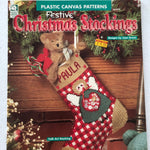 House of White Birches, Festive Christmas Stockings, by Joan Green, Vintage, 1996, Plastic Canvas, pattern book