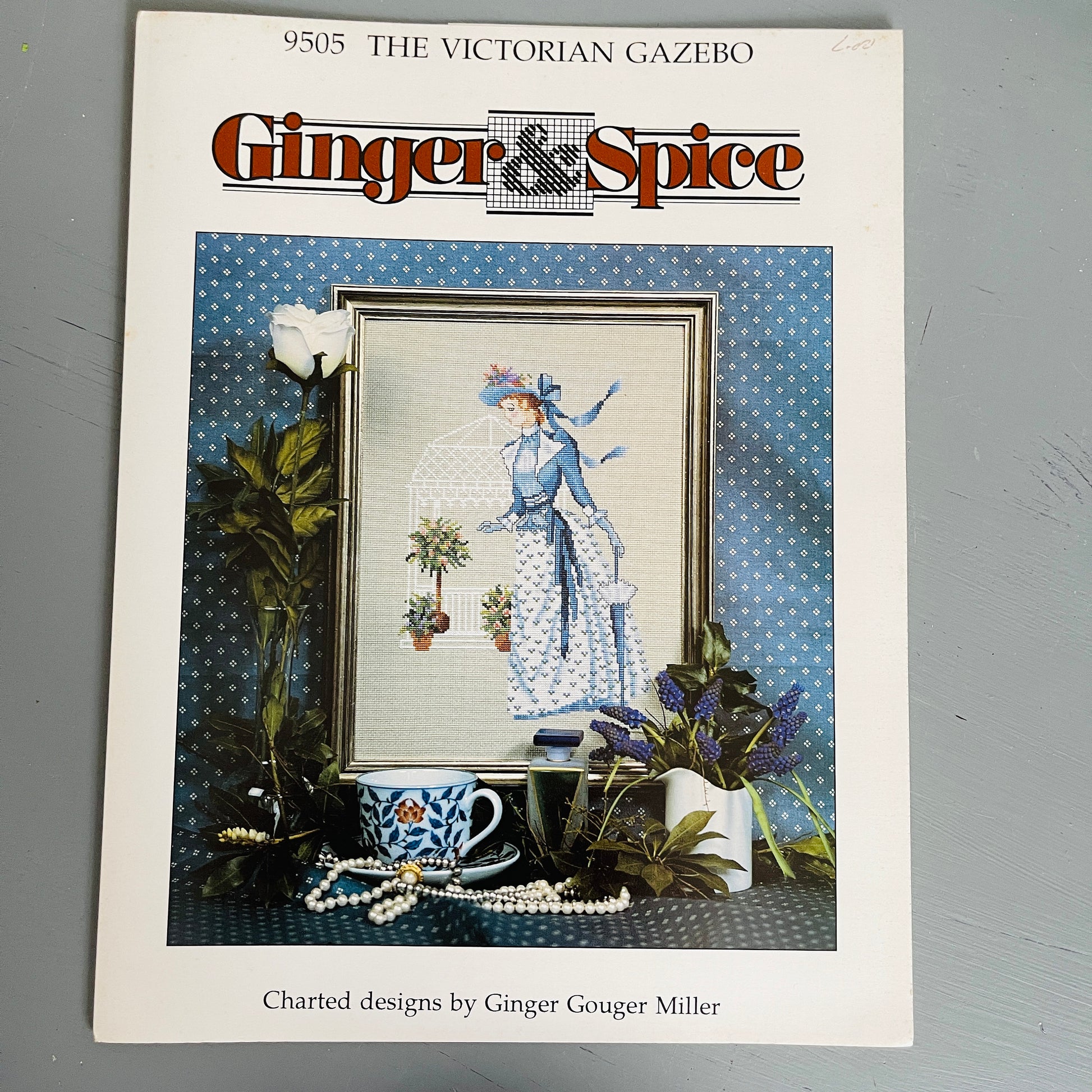 Ginger & Spice, The Victorian Gazebo, Charted Designs by Ginger Gouger Vintage 1995, Counted Cross Stitch Pattern 9505*