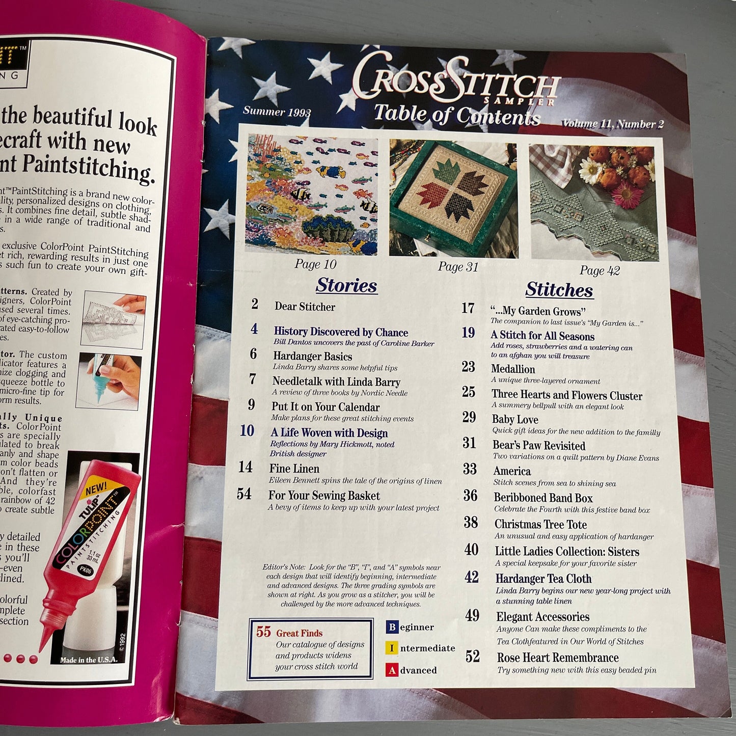 Cross Stitch Sampler, Lot of 5, Vintage 1992-1995, Chart Magazines*
