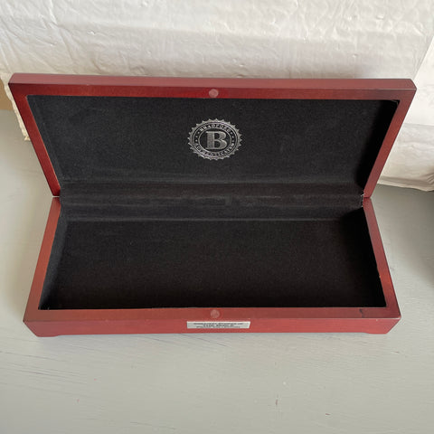 Bradford Authenticated, Velvet Lined Wooden Box with Magnetic Catch, Makes A Great Jewelry/Keepsake Box