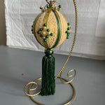 Nice Oriental Style Gold and Green Vintage Ornament*