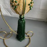 Nice Oriental Style Gold and Green Vintage Ornament*