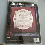 Bucilla My Child Vintage 1993 Counted Cross Stitch Kit 15 By 15 Inches Stitched On 14 Count Ivory AIDA