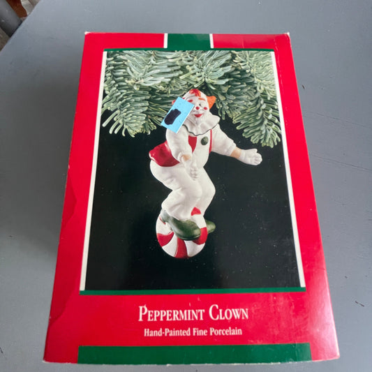 Hallmark Peppermint Clown Vintage 1989 Keepsake Ornament QX450-5