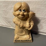 R & W Berries World’s Best Mother Sillisculpt Vintage 1976 Collectible Novelty Figurine