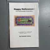 Pep'r Pot Choice of Punchneedle Embroidery Patterns By Charlotte Dudney Happy Halloween, Pumpkin Patch, or Give Thanks