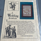 Hester's Sister A Wedding Sampler Vintage 1995 Counted Cross Stitch Chart
