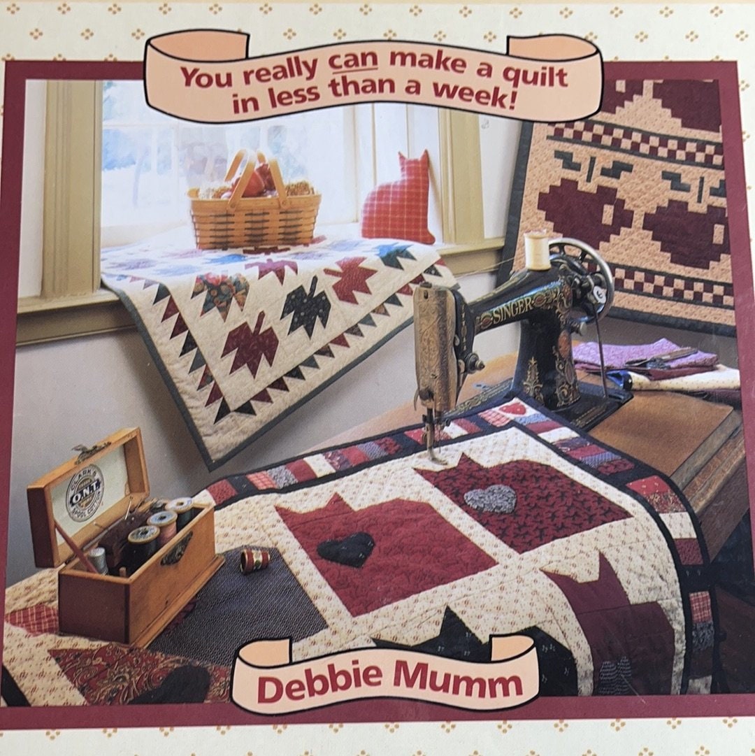 Debbie Mumm Quick Country Quilting Over 80 Projects Vintage 1992 Hardcover Quilting Book