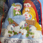 Design Works Silent Night Felt Wall Hanging Kit 12 By 17 Inches