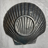 Pewter Seashell Trinket Dish Vintage Collectible Coastal Decor
