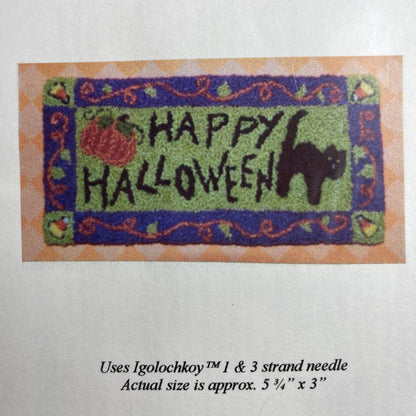 Pep'r Pot Choice of Punchneedle Embroidery Patterns By Charlotte Dudney Happy Halloween, Pumpkin Patch, or Give Thanks