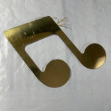 Musical Note Gold-tone Vintage Collectible Ornament