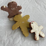Gingerbread Men Set Of 3 2 Ornaments and a Small Figurine