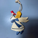 Bob Timberlake Collection Painted Wooden Trumpeting Angel Ornament Riverwood Inc. Lexington NC