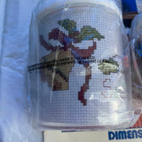 Dimensions Mugs 'n More Vintage 1992 Cross Stitch Pattern Book Plus 2 Cross Stitch Mugs