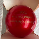 The South Carolina State House Red Glass Ball Ornament