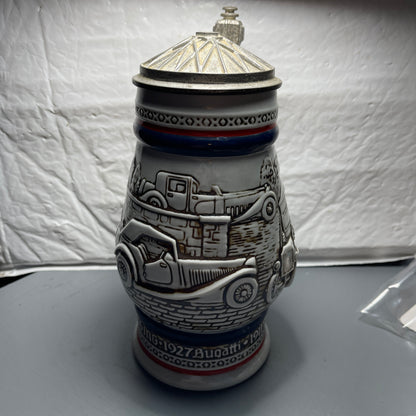 Awesome Avon Antique Automobiles* Lidded Beer Stein Vintage 1979 Ceramarte Hand Crafted In Brazil Collectible Serving Ware