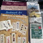 Amazing Book Mark Gift Pack 4 Design Books* and 6 Book Marks* To Stitch On See Pictures and Description*