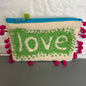 Love Beaded Coin Purse Choice Of Green or Orange Vintage Collectible See Variations*
