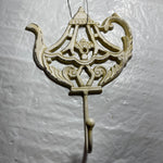 Tremendous Teapot Cast Iron Wall Hook Ornate Tea Kettle Design Vintage Collectible Cottagecore Decor