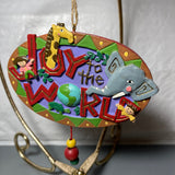 Joy To The World CARE By Midwest Of Cannon Falls Zoo Animals Porcelain Ornament