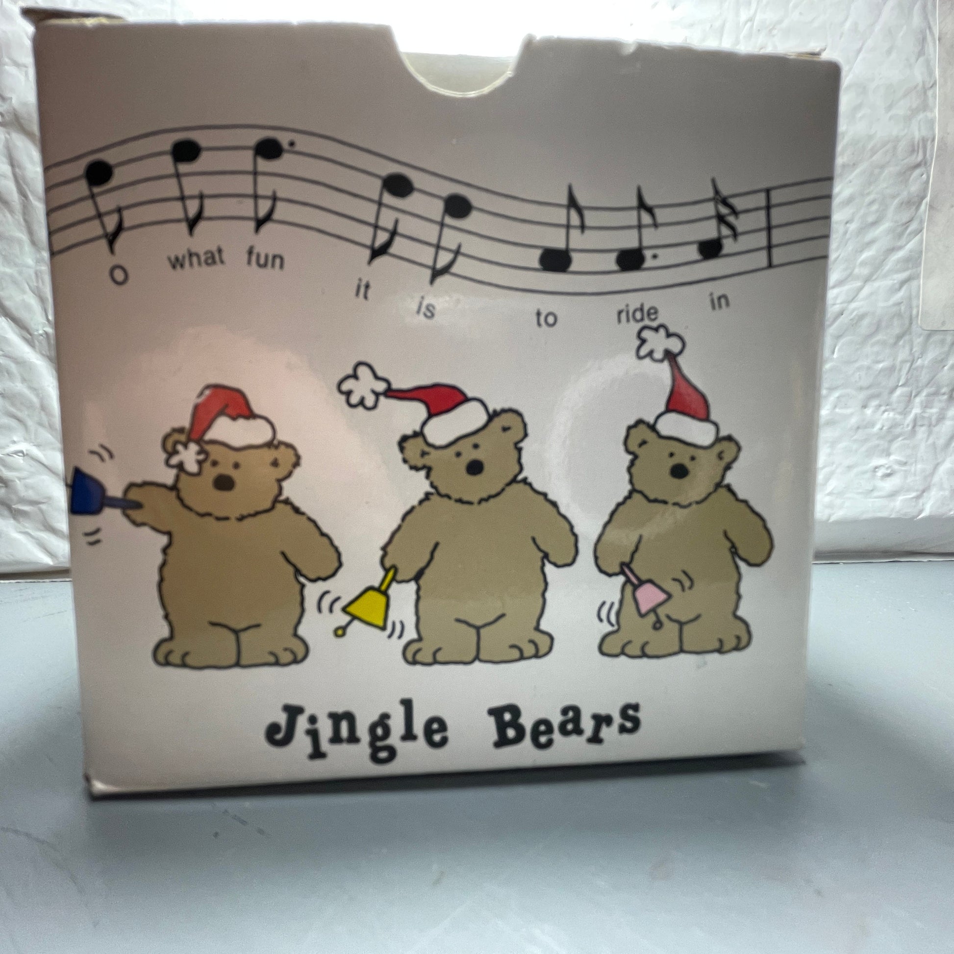 Russ Berrie Jingle Bears Vintage Collectible Ceramic Mug