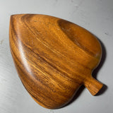 Ace Of Spades Shaped Wooden Bowl Vintage Trinket/Ring Dish