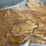 Wonderful Wooden Bunny Puzzle Vintage Collectible Cottagecore Decor