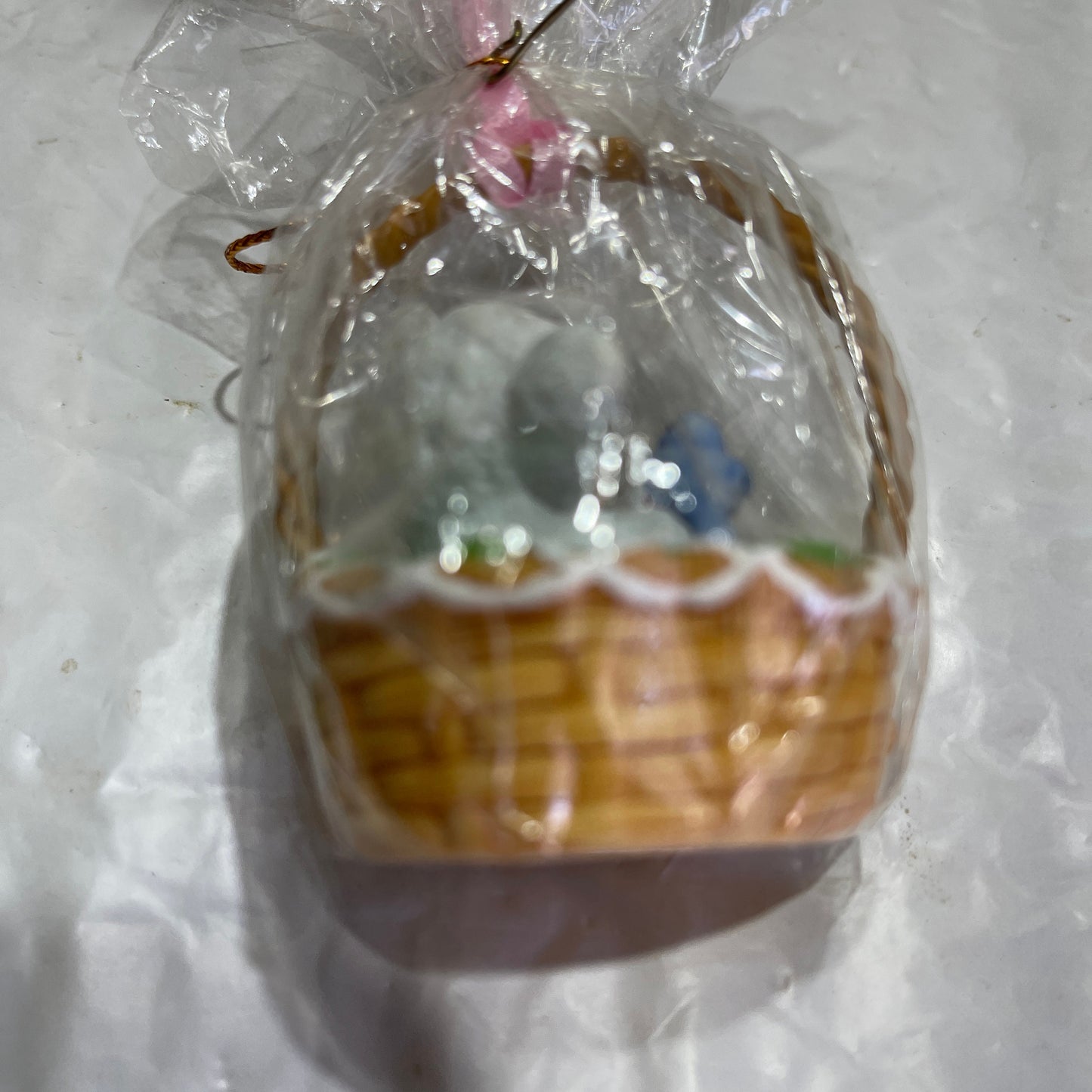 Hallmark Choice Of Bashful Bunny, Charming Chick, or Lovely Lamb  Vintage 2001 Easter Basket Ornaments See Description