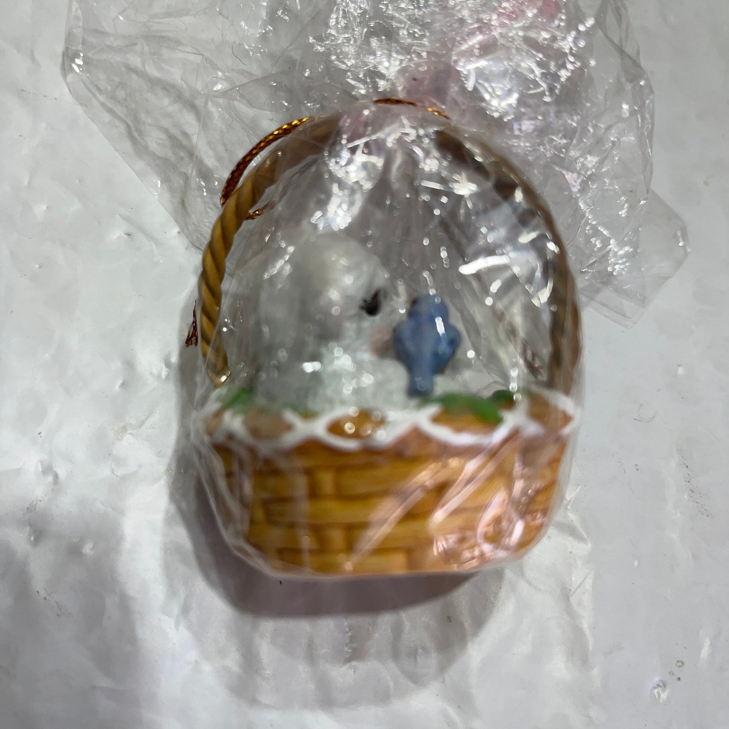 Hallmark Choice Of Bashful Bunny, Charming Chick, or Lovely Lamb  Vintage 2001 Easter Basket Ornaments See Description