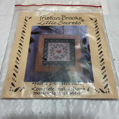 Tristan Brooks Little Secrets with Pre-Stenciled Fabric Cross Stitch Kit