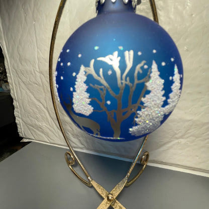 Bronner's Christmas Wonderland Choice Of 2 Beautiful Glass Ball Christmas Ornaments