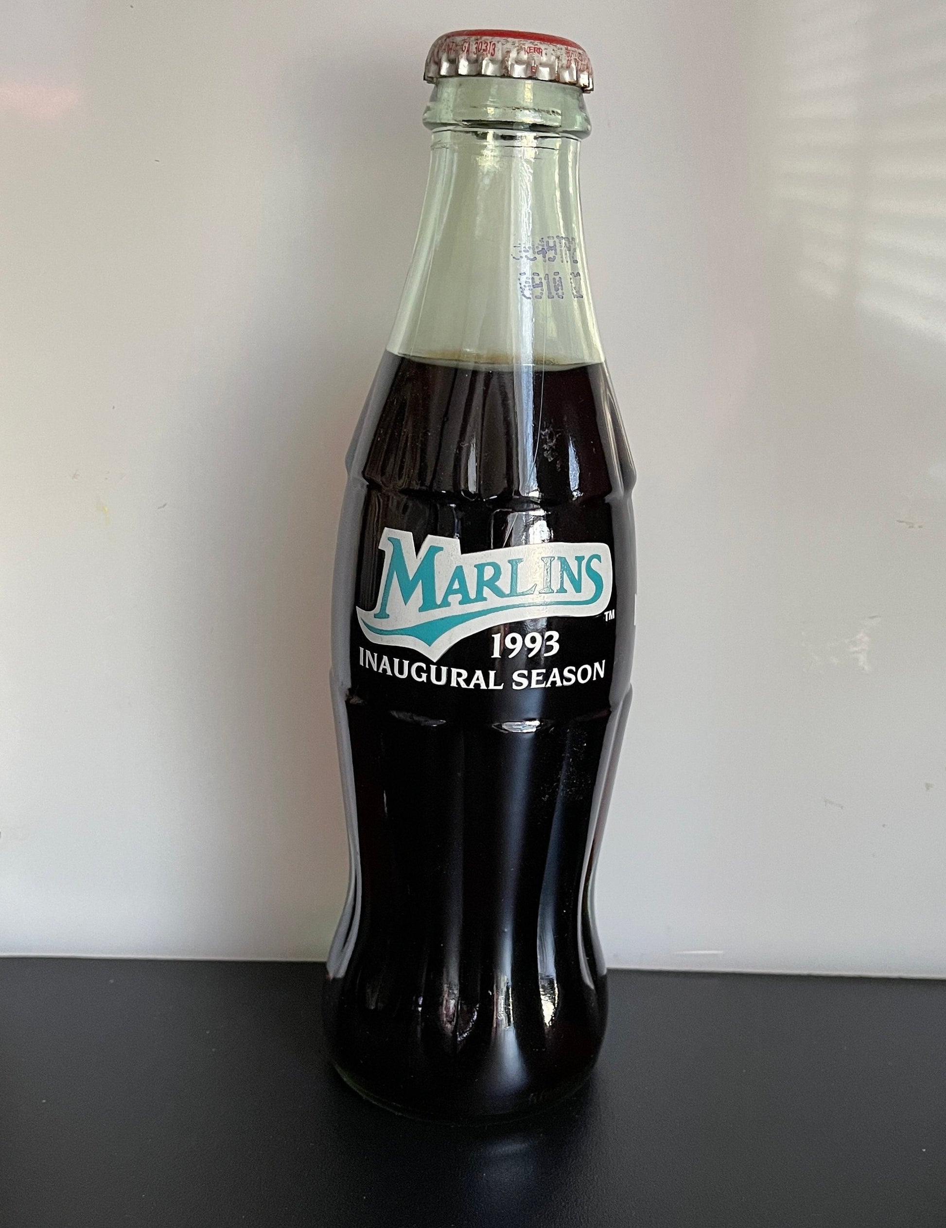 Coca-Cola Marlins 1993 Inaugural Season Coke Bottle Vintage Collectible Sports Memorabilia