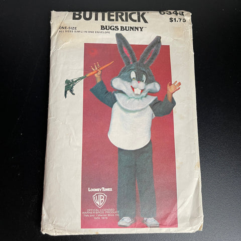 Butterick Bugs Bunny Costume 6348 Vintage Sewing Pattern