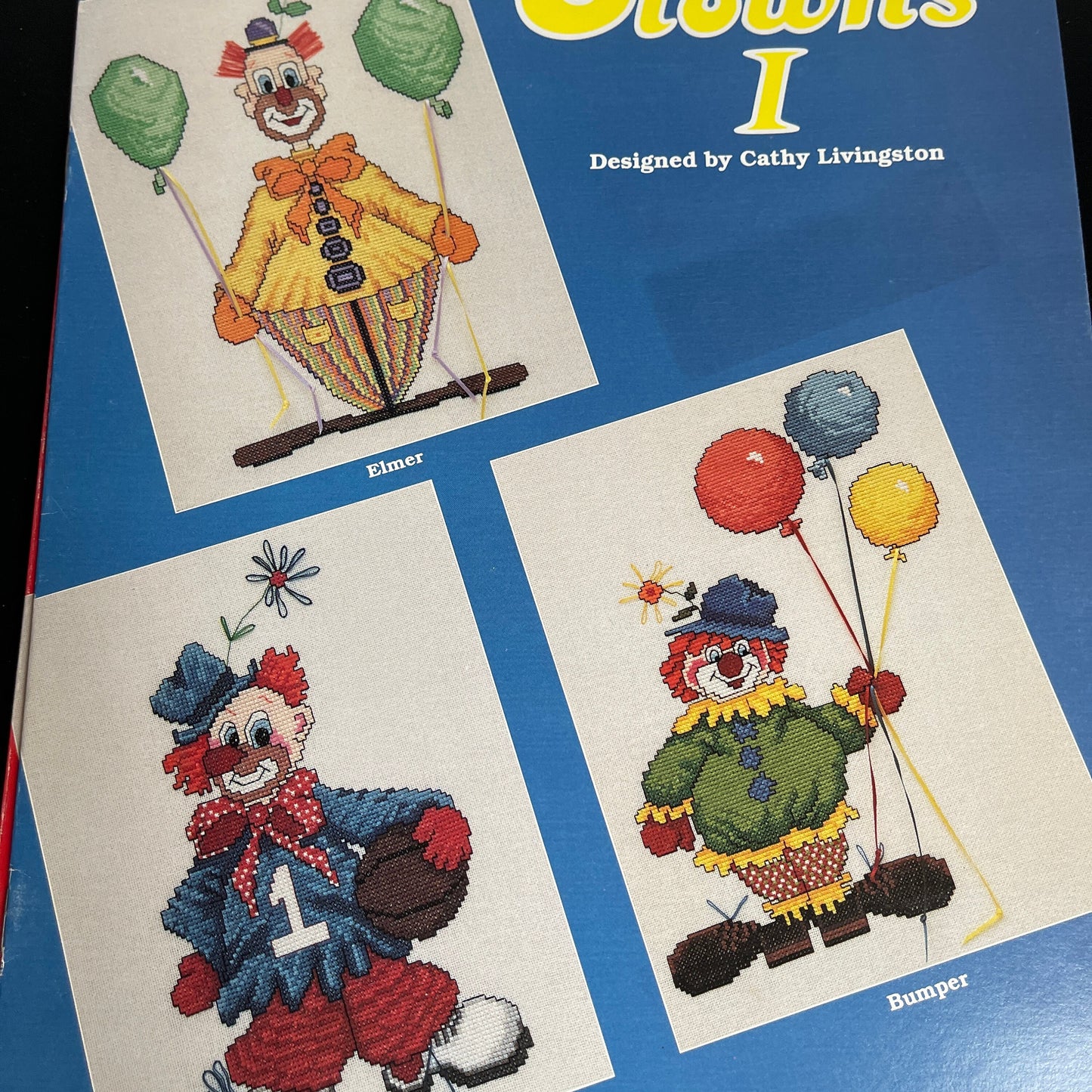 Just Cross Stitch Clowns I and II Cathy Livingston Set Of 2 Counted Cross Stitch Charts